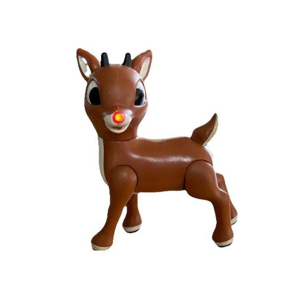 Rudolph The Red Nosed Reindeer 50th Anniversary ‎ Talking Figures New Batteries - Picture 4 of 7